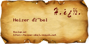 Heizer Ábel névjegykártya